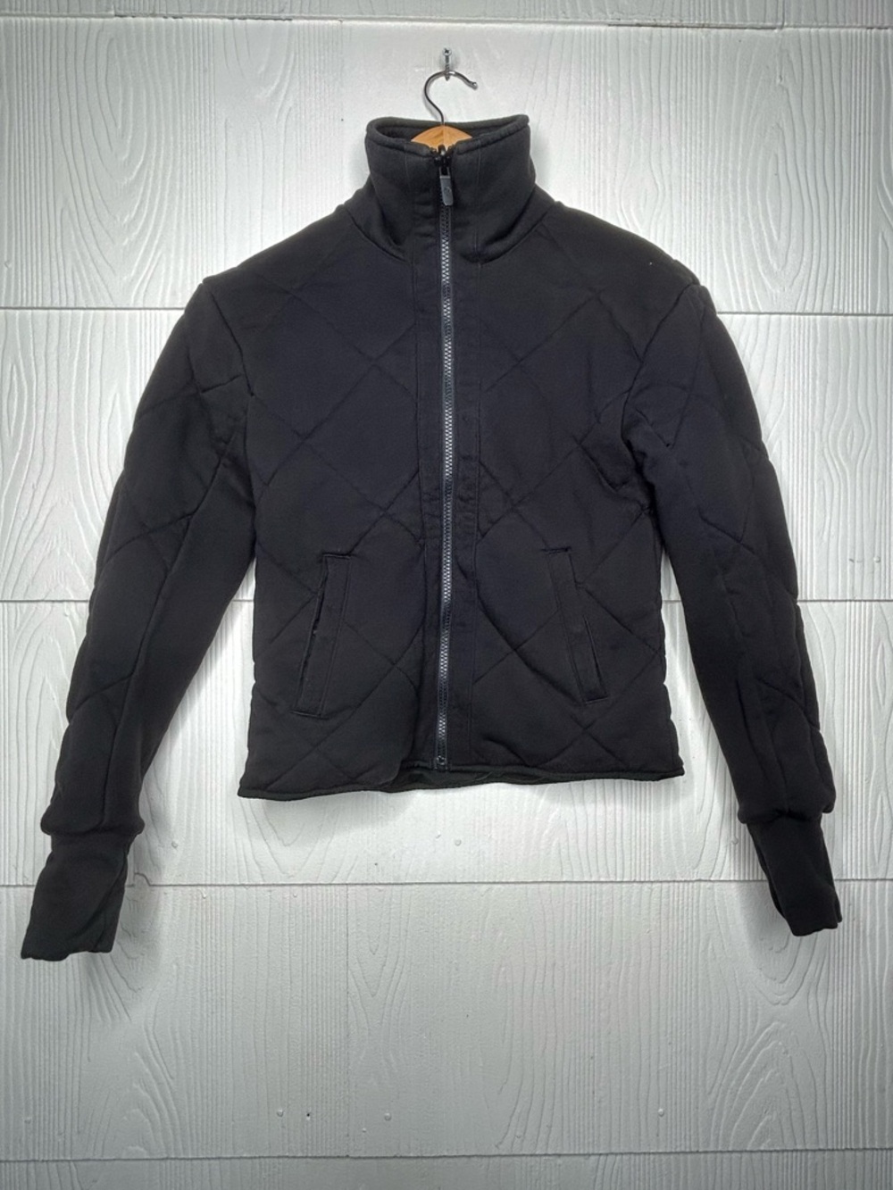 Lululemon Athletica Black Quilted Puffer Jacket. Double Vision